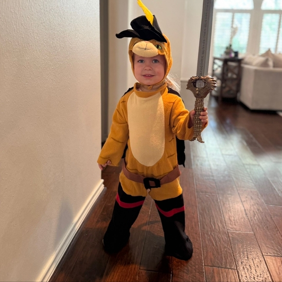 Puss in Boots Shrek toddler costume Sz 1-2. Rubie's - Picture 14 of 16